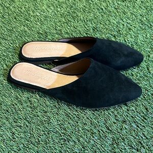 NEW Madewell Black Suede Women's Mules NWOB without box
